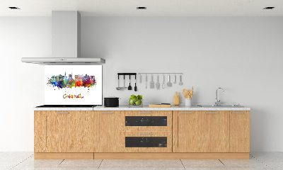 Spatscherm keuken Kleurrijk Gdańsk