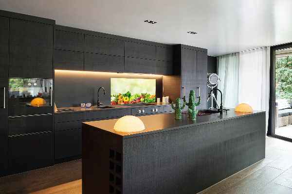 Glazen achterwand keuken Groenten