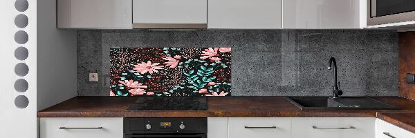 Spatplaat keuken Lentebloemen