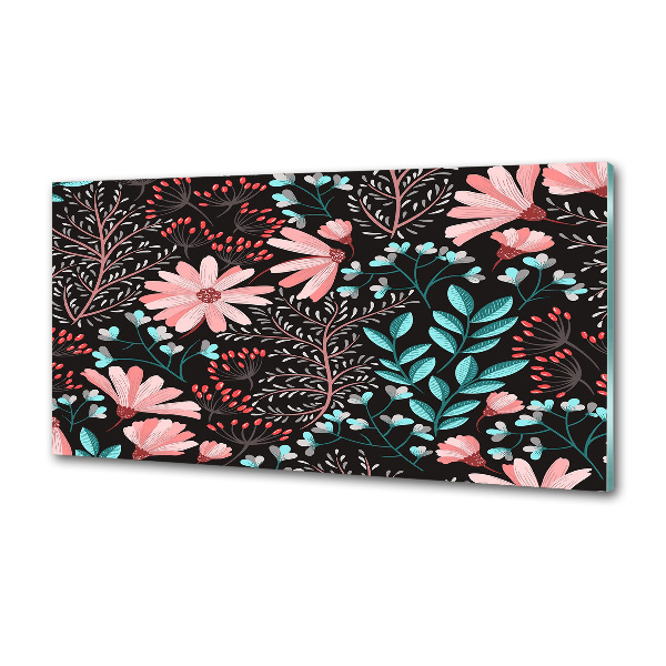 Spatplaat keuken Lentebloemen