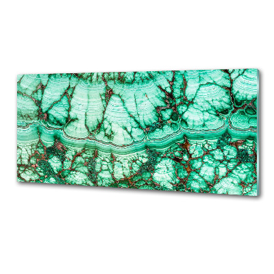 Glazen achterwand keuken Malachiettextuur