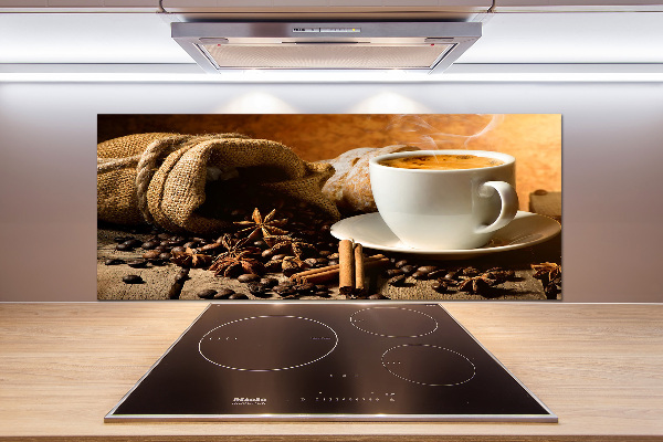 Achterwand keuken Koffie en kruiden