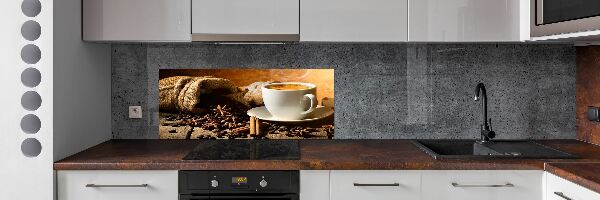 Achterwand keuken Koffie en kruiden