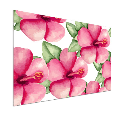 Achterwand keuken Tropische bloemen