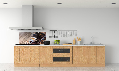 Glazen achterwand keuken Ochtendkoffie