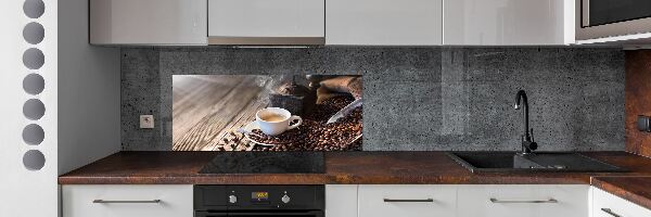 Glazen achterwand keuken Ochtendkoffie