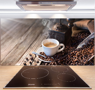 Glazen achterwand keuken Ochtendkoffie