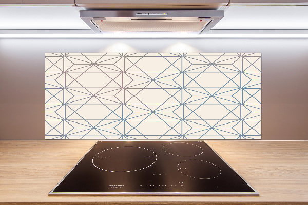 Spatplaat keuken Geometrische achtergrond