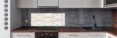 Spatplaat keuken Geometrische achtergrond