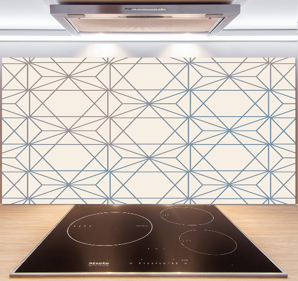 Spatplaat keuken Geometrische achtergrond