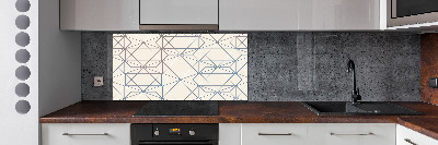 Spatplaat keuken Geometrische achtergrond