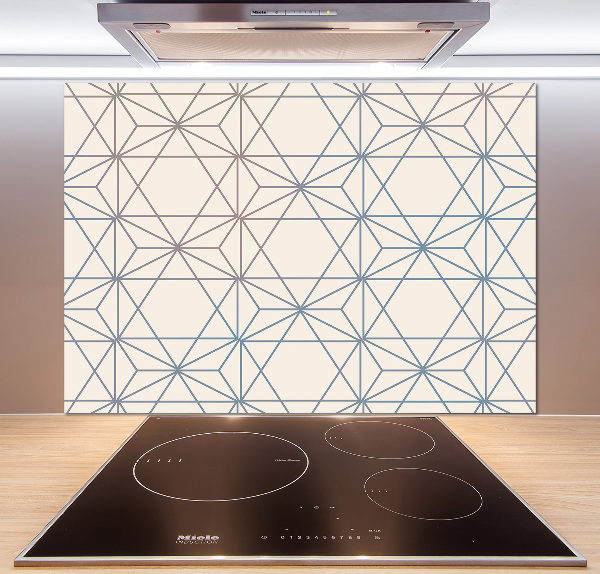 Spatplaat keuken Geometrische achtergrond