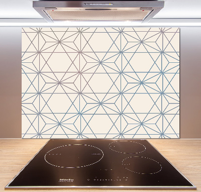 Spatplaat keuken Geometrische achtergrond
