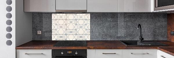 Spatplaat keuken Geometrische achtergrond