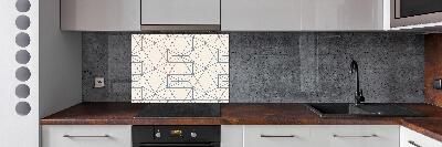 Spatplaat keuken Geometrische achtergrond