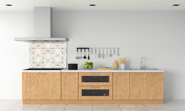 Spatplaat keuken Geometrische achtergrond