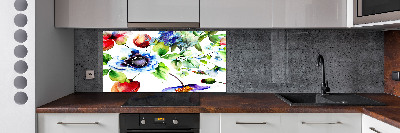 Keuken achterwand Lentebloemen