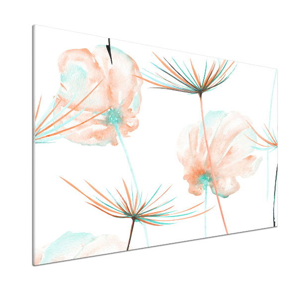 Glazen achterwand keuken Paardebloem