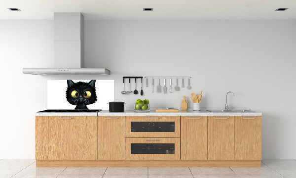 Spatplaat keuken Kattenillustratie