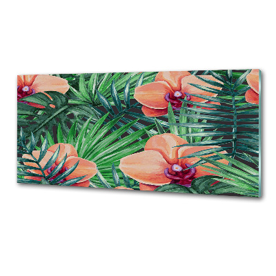 Spatscherm keuken Orchidee