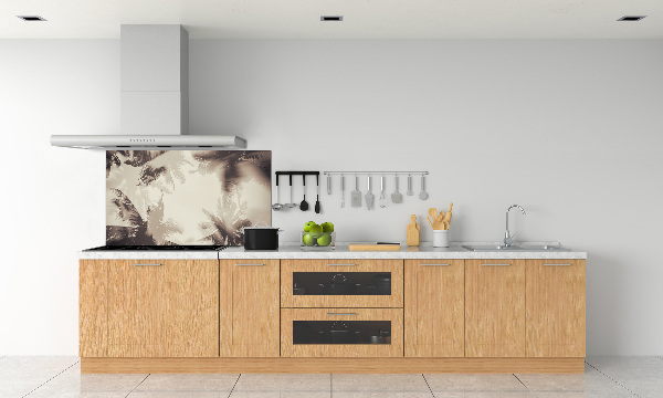 Glazen achterwand keuken Palmbomen