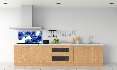 Achterwand keuken Blauwe orchidee