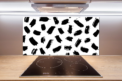 Panel do kuchni Czarno-białe plamy
