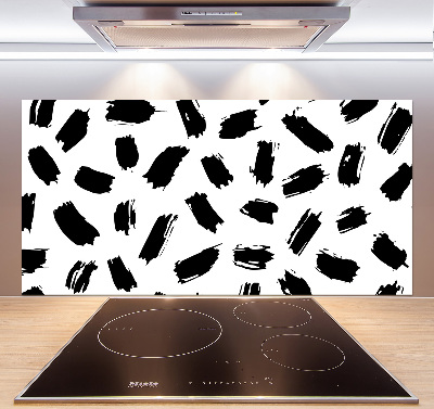 Panel do kuchni Czarno-białe plamy