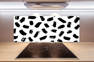 Panel do kuchni Czarno-białe plamy