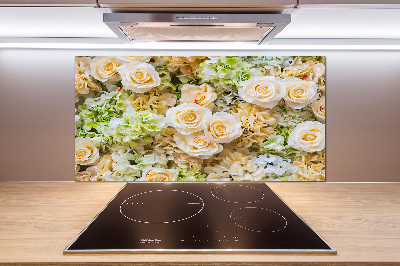 Spatplaat keuken Rozen