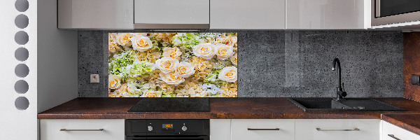 Spatplaat keuken Rozen