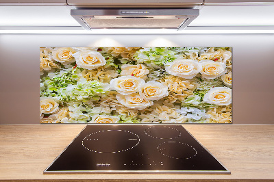 Spatplaat keuken Rozen