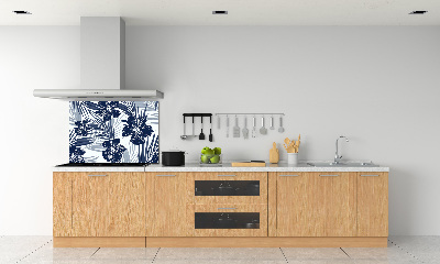 Achterwand keuken Tropische bloemen