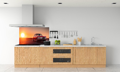 Panel do kuchni Czerwony samochód