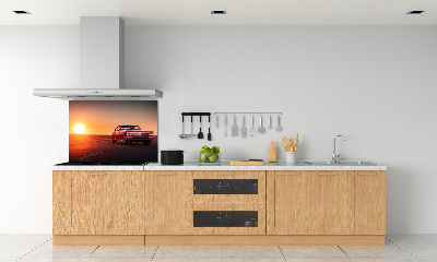 Panel do kuchni Czerwony samochód