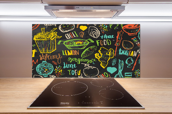 Achterwand keuken Thais eten