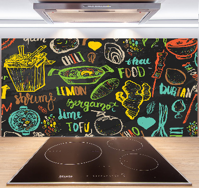 Achterwand keuken Thais eten