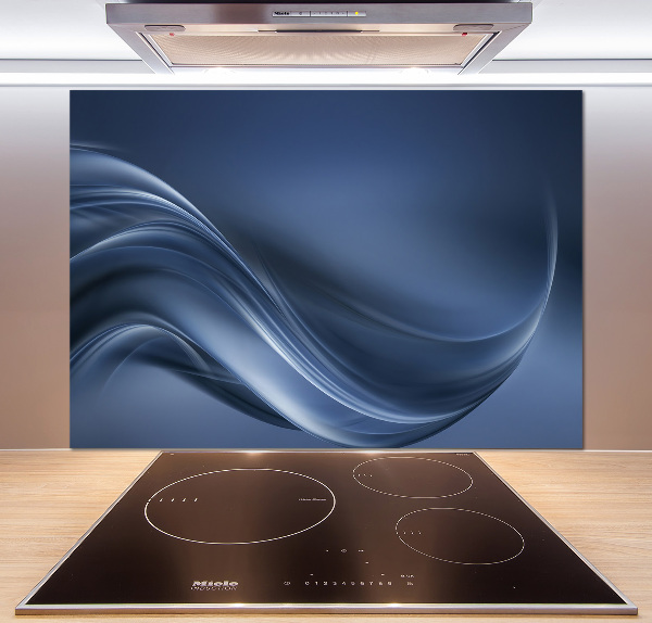 Achterwand keuken Grijze golf