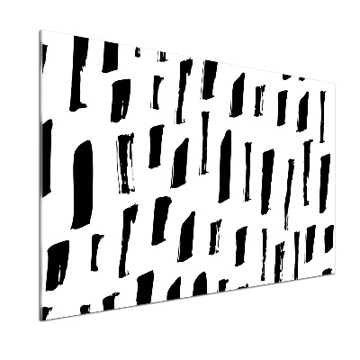 Glazen achterwand keuken Zwart-witte vlekken