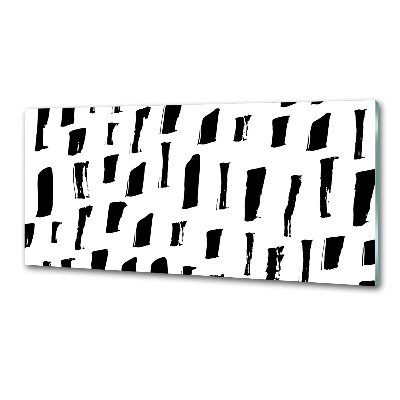 Glazen achterwand keuken Zwart-witte vlekken