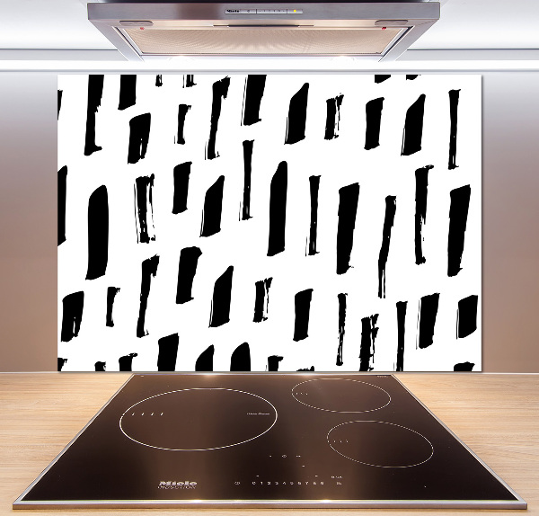 Panel do kuchni Czarno-białe plamy