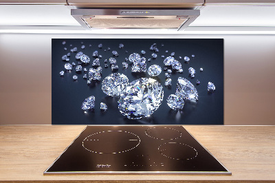 Spatscherm keuken Diamanten