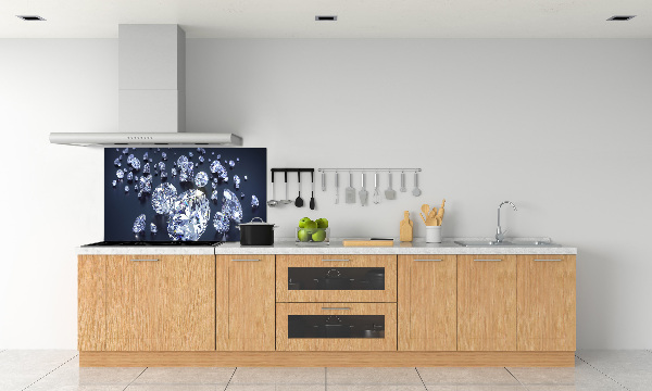 Spatscherm keuken Diamanten