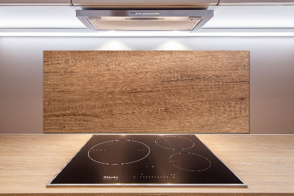 Achterwand keuken Houten achtergrond