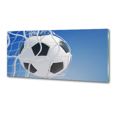 Keuken achterwand De bal ligt in het doel.