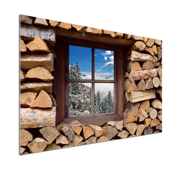 Panel do kuchni Zima za oknem