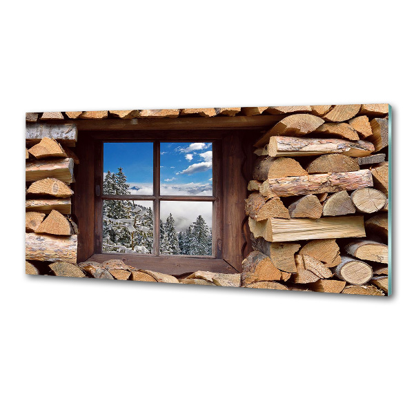 Panel do kuchni Zima za oknem