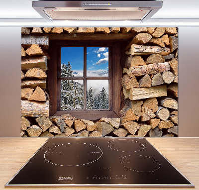 Panel do kuchni Zima za oknem