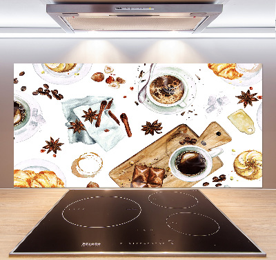 Panel dekor szkło Poranna kawa