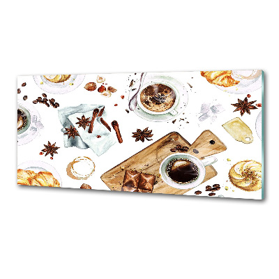 Panel dekor szkło Poranna kawa